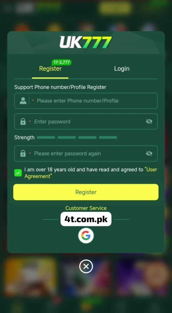 UK777 best earning app
