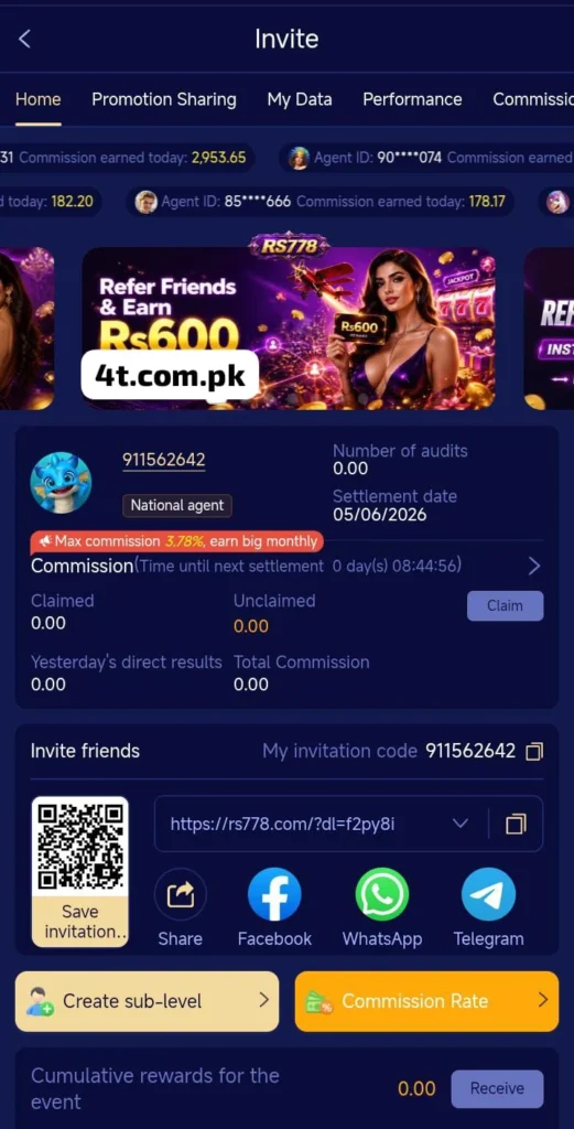 RS778 Game best earning app in 2026