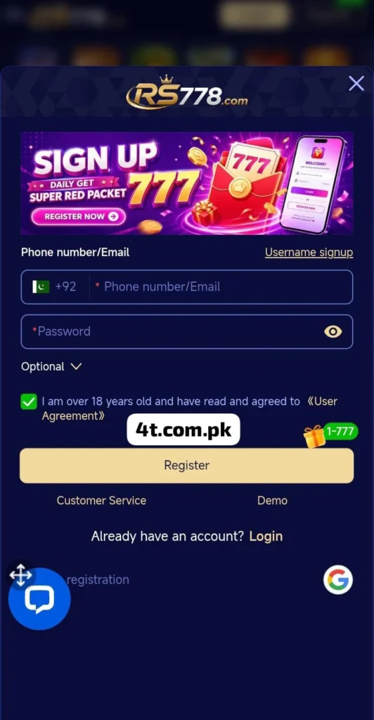 RS778 game download apk