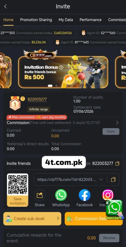 CB777 latest earning game