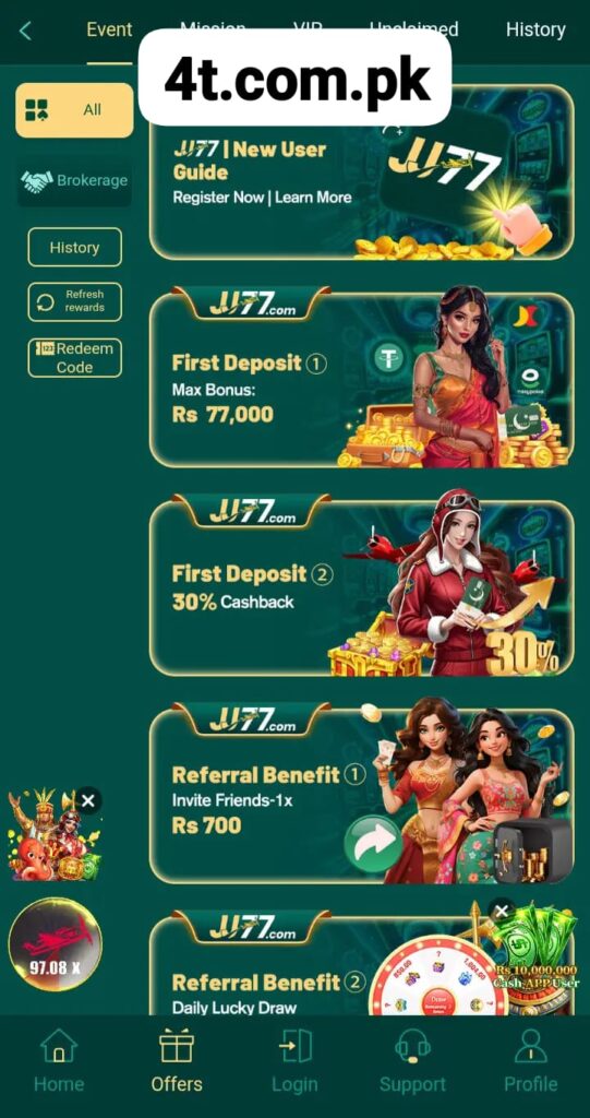 JJ77 Game Login