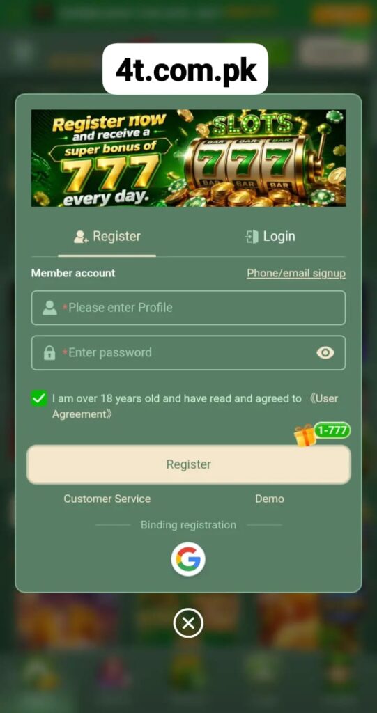 777STAKE Game Login