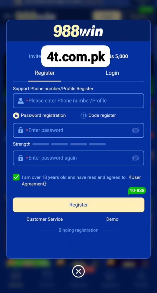 988WIN Game Login 
