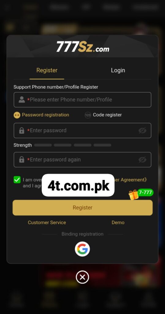 777SZ Game Login