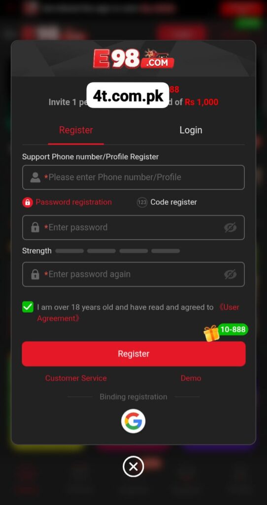 E98 Game APK